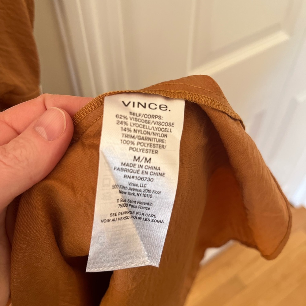Vince Rust Midi Dress - Picture 5 of 6